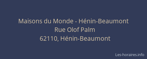 Maisons du Monde - Hénin-Beaumont
