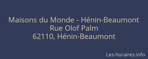 Maisons du Monde - Hénin-Beaumont