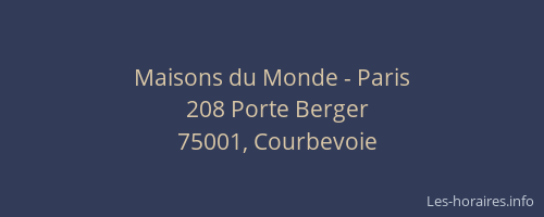 Maisons du Monde - Paris