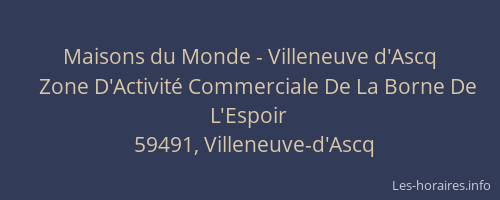Maisons du Monde - Villeneuve d'Ascq