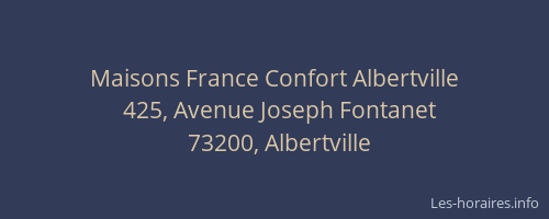 Maisons France Confort Albertville