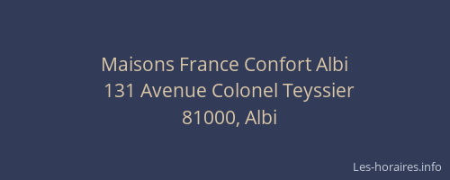 Maisons France Confort Albi