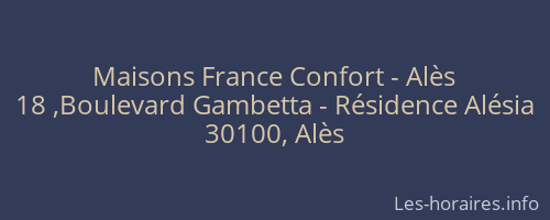 Maisons France Confort - Alès