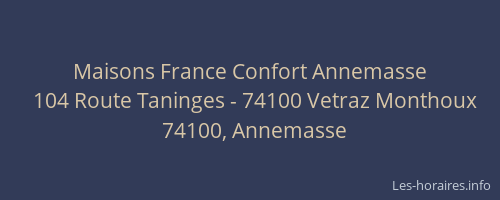 Maisons France Confort Annemasse
