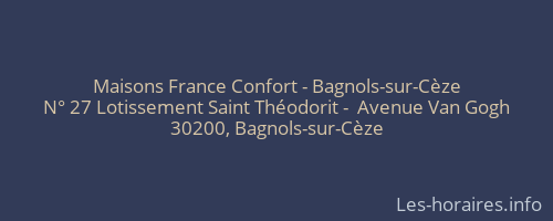 Maisons France Confort - Bagnols-sur-Cèze