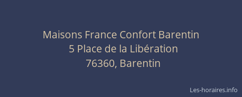 Maisons France Confort Barentin
