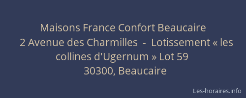 Maisons France Confort Beaucaire