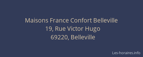 Maisons France Confort Belleville