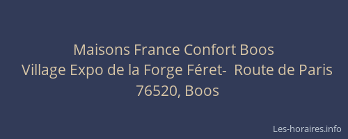 Maisons France Confort Boos