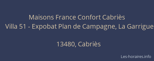 Maisons France Confort Cabriès