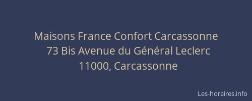 Maisons France Confort Carcassonne