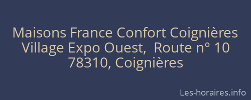 Maisons France Confort Coignières