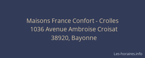 Maisons France Confort - Crolles