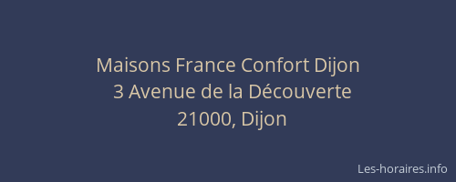 Maisons France Confort Dijon
