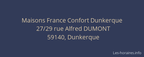 Maisons France Confort Dunkerque