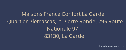 Maisons France Confort La Garde