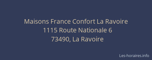 Maisons France Confort La Ravoire