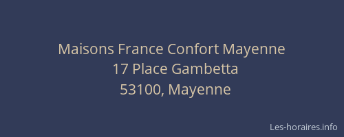 Maisons France Confort Mayenne