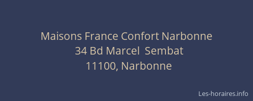 Maisons France Confort Narbonne