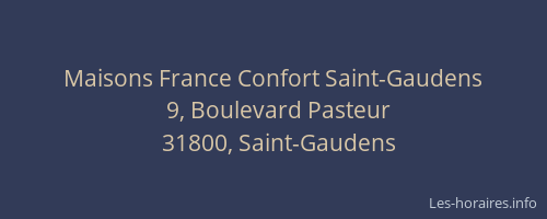 Maisons France Confort Saint-Gaudens