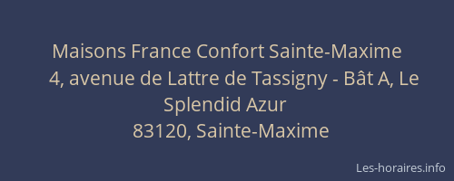 Maisons France Confort Sainte-Maxime
