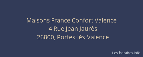 Maisons France Confort Valence
