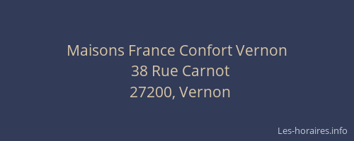 Maisons France Confort Vernon