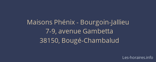 Maisons Ph&eacute;nix - Bourgoin-Jallieu