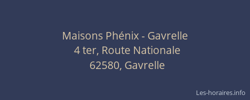 Maisons Ph&eacute;nix - Gavrelle