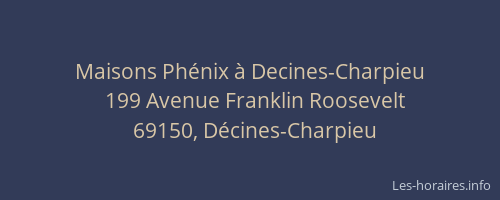 Maisons Phénix à Decines-Charpieu