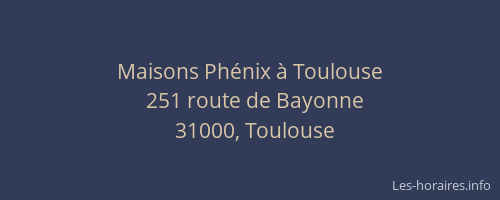 Maisons Phénix à Toulouse