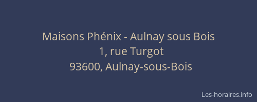Maisons Phénix - Aulnay sous Bois