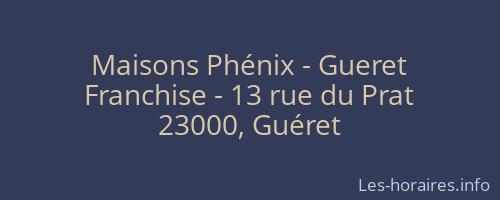 Maisons Phénix - Gueret