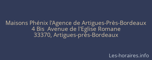 Maisons Phénix l'Agence de Artigues-Près-Bordeaux