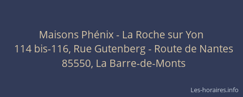 Maisons Phénix - La Roche sur Yon