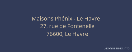 Maisons Phénix - Le Havre