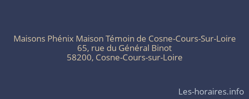 Maisons Phénix Maison Témoin de Cosne-Cours-Sur-Loire