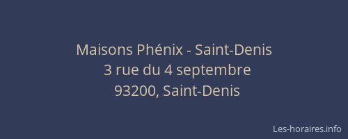 Maisons Phénix - Saint-Denis