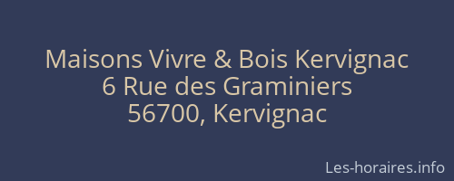 Maisons Vivre & Bois Kervignac