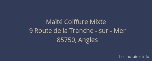 Maïté Coiffure Mixte