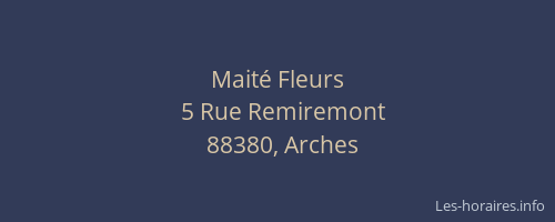 Mait&eacute; Fleurs