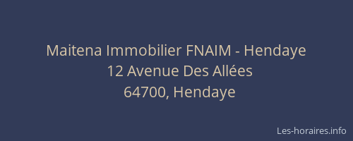 Maitena Immobilier FNAIM - Hendaye