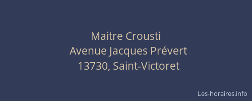 Maitre Crousti
