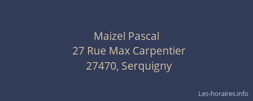 Maizel Pascal