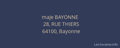 maje BAYONNE