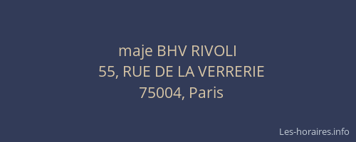 maje BHV RIVOLI
