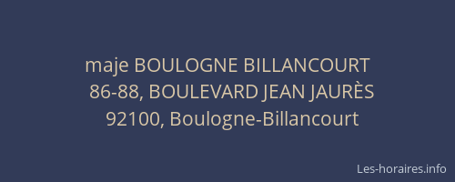 maje BOULOGNE BILLANCOURT