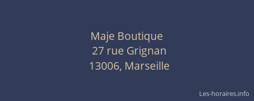 Maje Boutique