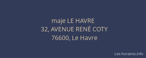 maje LE HAVRE