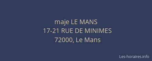 maje LE MANS